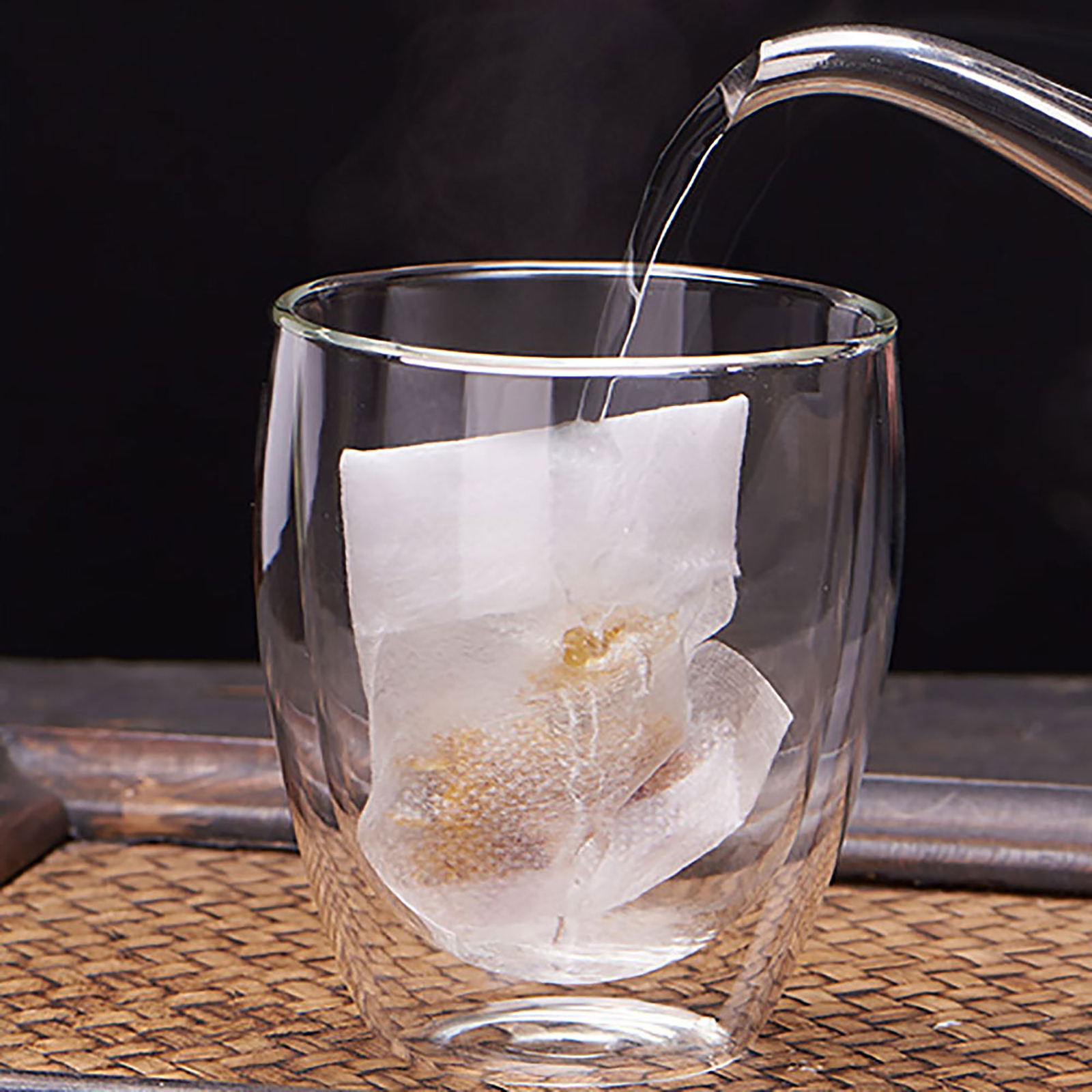 300x White Fabric Loose Leaf Tea Bags Holds 2.25 Tsp (Free 2-Day Shipping)